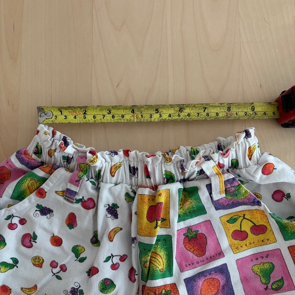Vintage fruits shorts 100% cotton 12T - Picture 7 of 8